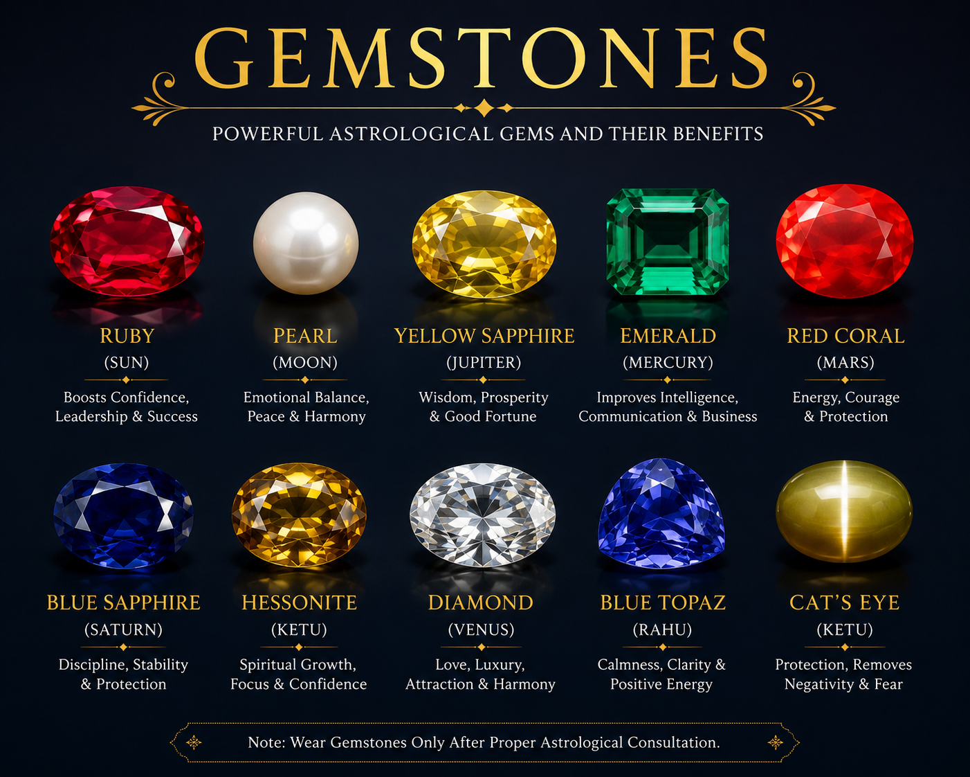 gemstones Astrology Remedies for Negative Energy